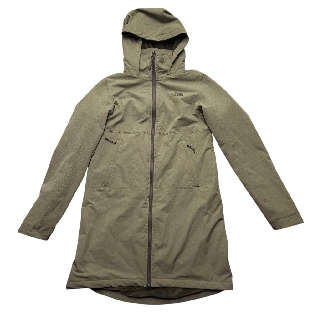 The North Face Shelbe Raschel Parka Olive Green WindWall Fleece Jacket Womens M